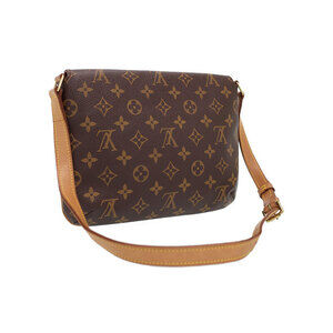 Louis Vuitton Leather Bag Brown Musette Tango Short Shoulder Monogram